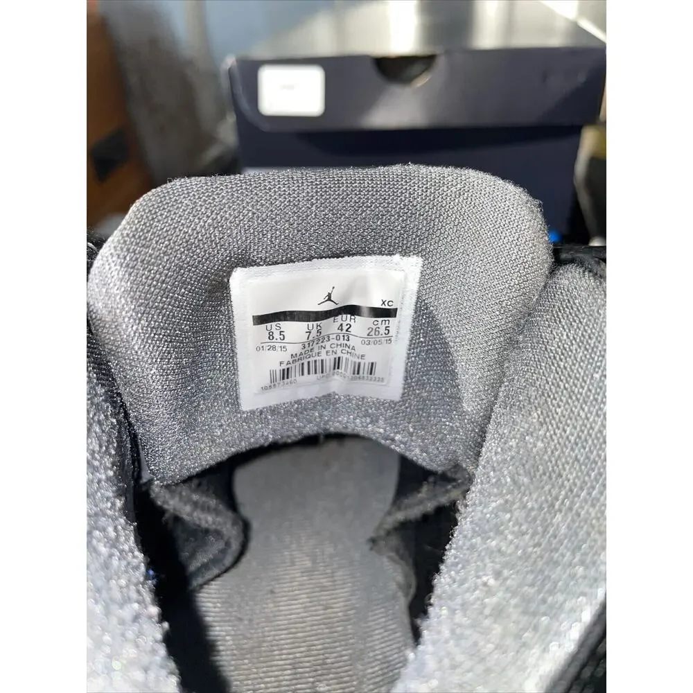 Jordan 8.5 Ol’ School Black White Cool Grey‎ 317223-013 Nice with Original Box